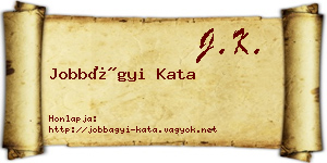 Jobbágyi Kata névjegykártya